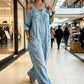 ⏳🔥KORLÁTOZOTT IDEIG 30% KEDVEZMÉNY! 👗 Bő szabású, széles szárú overall jumpsuit zsebekkel – Erőfeszítés nélküli kényelem és stílus ✨
