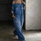⏳🔥KORLÁTOZOTT IDEIG 30% KEDVEZMÉNY! 👗 Bő szabású, széles szárú overall jumpsuit zsebekkel – Erőfeszítés nélküli kényelem és stílus ✨