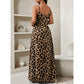 👗 30% KEDVEZMÉNY 🐆 Leopárdmintás maxiruha – V-nyak, spagettipántok & oldalsó zsebek – Könnyű & folyós anyag – tökéletes nyárra, strandra vagy egy merész estére 🌿