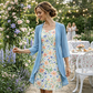 🔥Női elegáns sifon ruha és kardigán szett – 2 darab🌺👗
