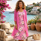 🔥Női elegáns sifon ruha és kardigán szett – 2 darab🌺👗