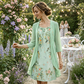 🔥Női elegáns sifon ruha és kardigán szett – 2 darab🌺👗