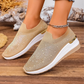👟Női Strasszos Pillangó Csúszós Sneakerek - Csillogj Minden Lépéssel ✨