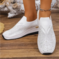 👟Női Strasszos Pillangó Csúszós Sneakerek - Csillogj Minden Lépéssel ✨
