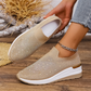 👟Női Strasszos Pillangó Csúszós Sneakerek - Csillogj Minden Lépéssel ✨