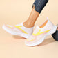Női légáteresztő kötött slip-on tornacipő