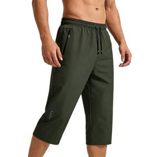 Férfi gyorsszáradó 3/4-es capri jogger nadrág