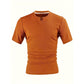 Férfi slim fit V-nyakú rövidujjú ing
