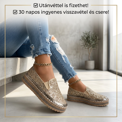 🚶‍♀️Kényelmes kényelmes női alkalmi cipő - flitterekkel díszítve